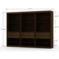 thumbnail image 3 of Manhattan Comfort Mulberry 3-Piece Wood Wardrobe Closet Set in Brown, 3 of 9