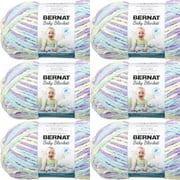 Spinrite Bernat Baby Blanket Big Ball Yarn - Easter Egg, 1 Pack of 6 Piece