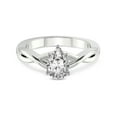 thumbnail image 3 of 1 Carat IGI Certified Pear Shape Lab Grown Diamond Engagement Ring | 14K White Gold | Intertwine Bliss Solitaire Lab Diamond Ring | FG-VS1-VS2 Quality Friendly Diamonds, 3 of 5