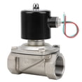 thumbnail image 1 of Válvula Solenoide NC Acero Inoxidable Acción Directa 2W‑400‑40B Rosca Hembra G1 1/2inAC220V, 1 of 14