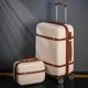 thumbnail image 1 of Conjunto de equipaje rodante para mujer, Maleta de viaje con cerradura de combinación, bolsa de cosméticos Universal, Retro, 2 piezas, nuevo, 1 of 4