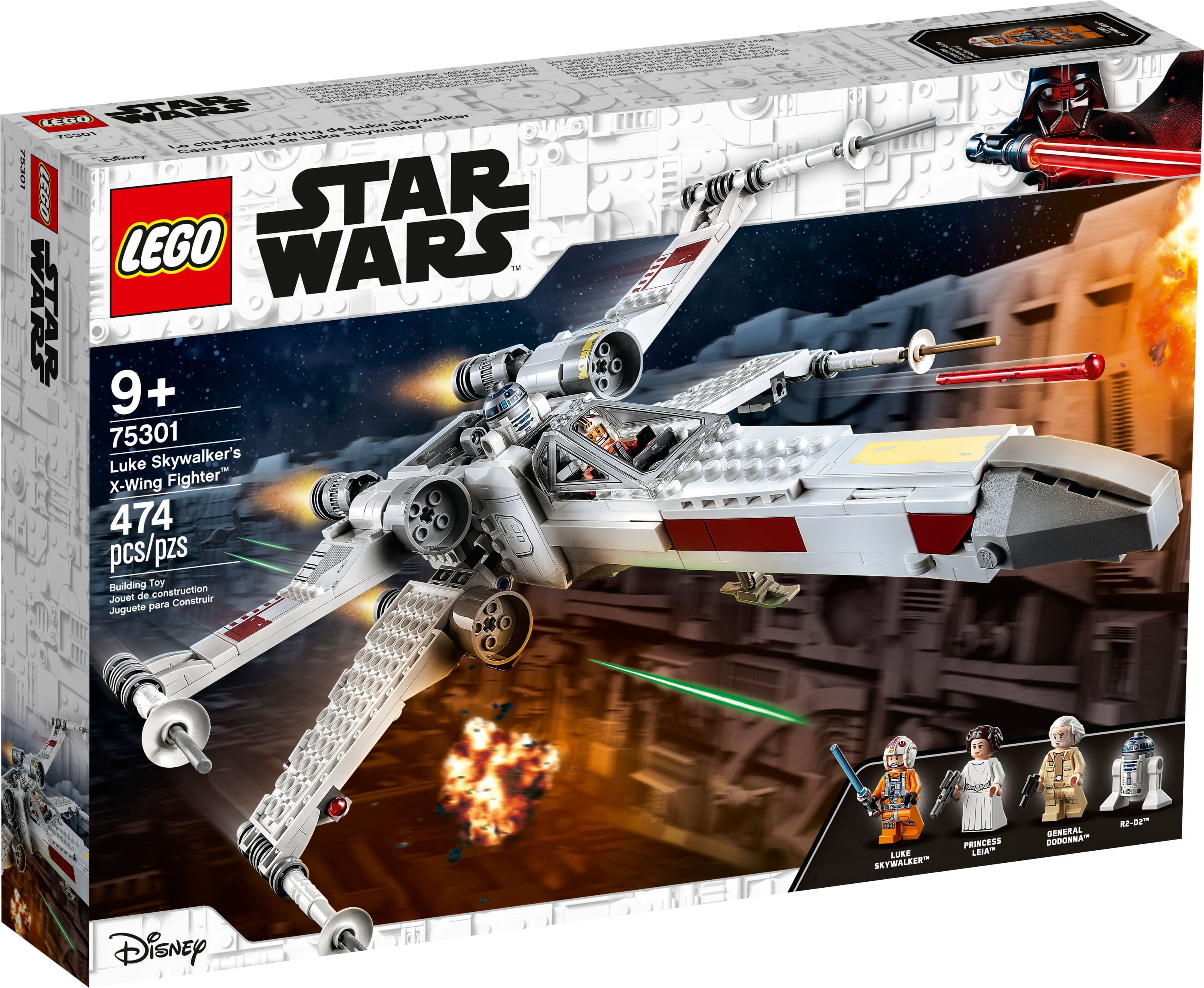 Star Wars Luke Skywalker's X-Wing Fighter 75301 Building Toy, Gifts for Kids, Boys & Girls with Princess Leia Minifigure and R2-D2 Droid Figure -