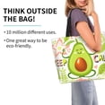 thumbnail image 4 of Fuzoiu Avocado Keep Calm Print Tote Bags for Women,Shoulder Bag, Gym Tote,Top Handle Ladies Shoulder Bags for Work Beach Travel and Shopping Grocery, 4 of 9