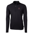 thumbnail image 2 of Men's Cutter & Buck Black Alabama Crimson Tide Team Big & Tall Virtue Eco Pique Recycled Quarter-Zip Pullover Top, 2 of 3
