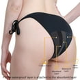 thumbnail image 4 of Panties for Women,High Waisted Leakproof Swim Bottoms Full Coverage Bikini Swimwear For Women And Girls Comfortable Secure Swim Beachwear,Womens Underwear,Black,XL, 4 of 6