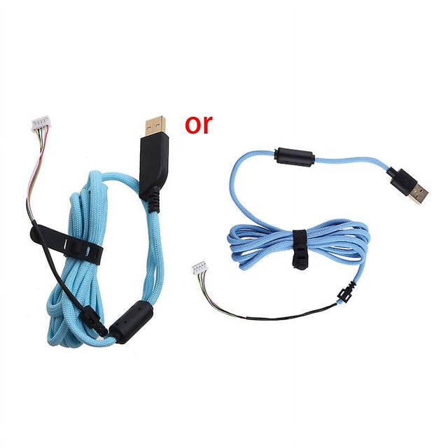 B White Para Zowie S1,s2,fk-b, Za-b Mouse Cable de cuerda de paraguas suave Cable de nailon para ratones