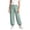 Green, variant on Boys Girls Breathable Loose Solid Elastic Waist Cuffed School Uniform Full Length Pants