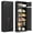 Black-86" H-RI, variant on Polup 86" Height Modern Metal Pantry Storage Cabinet with Doors and Adjustable Shelves White for Living Room Kitchen and Home