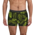 thumbnail image 2 of Goofa Tropical Palm Leaves Fern Leaf Printed Men's Boxer Briefs Underwear, Moisture-Wicking Underwear, Trunk,Soft and Breathable Cotton Underwear-Medium, 2 of 9