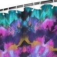 thumbnail image 3 of Colorful Tie Dye Mandala Pattern Shower Curtain 84"x72" ,Bathroom Decorative Shower Curtains Set with 12 Hooks,Modern Waterproof Washable Shower Curtain, 3 of 6