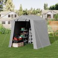 thumbnail image 2 of Homall 6' x 6' x 7' Gray Storage Tent Outdoor Carport, 2 of 7
