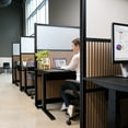 thumbnail image 2 of Stand Up Desk Store Grove Modular Wall | Modern Style Partition, Cubicle Wall & Room Divider for Office, School, Library | Recycled PET Noise Reduction Panels  | 70x48”, 2 of 8