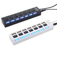 thumbnail image 4 of HEVIRGO 7-Port USB 2.0 HUB Splitter High Speed Adapter ON/OFF Switch for Laptop PC, 4 of 8