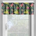 thumbnail image 2 of Ambesonne Luau Valance Pack of 2, Floral Blooming Jungle, 42"X18", Multicolor, 2 of 5
