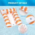 thumbnail image 3 of Hamaca para piscina Tiwisses 4 en 1 de Pool Floats con malla inferior, paquete de 2, 3 of 7