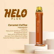 HELO Plus Caffeine Diffuser, Caramel Coffee - 800 puffs | 0% Nicotine, Vegan, Sugar-free, Gluten-free Aromatherapy
