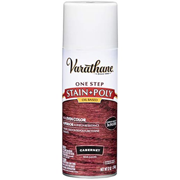 Varathane 243868 Wood Stain & Polyurethane Spray, 12 oz,