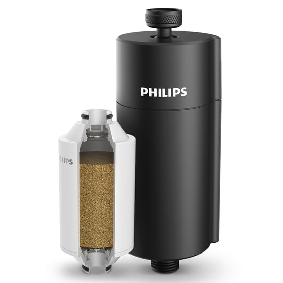 Philips Shower Filter Water Softener, Shower Filtration with Double Mesh & NSF Certified KDF Material, Reducing Chlorine/Impurities/Rust Se