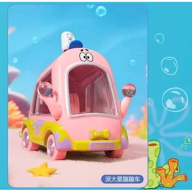 Popmart-caja ciega de la serie de coches de turismo de Bob Esponja, figura misteriosa de acción Kawaii, Caixas Supresas, juguetes y pasatiempos, regalos de cumpleaños