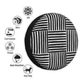 thumbnail image 5 of ZNDUO Black Minimalist Lines Doodle Pattern Spare Tire Cover, Universal Spare Tire Wheel Covers 15 inch, 5 of 8