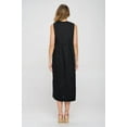 thumbnail image 5 of Renee C. Cutout Cotton Sleeveless Round Neck Front Tie Midi Dress - Rosa Apparel, 5 of 5