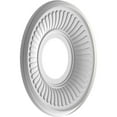 thumbnail image 4 of Ekena Millwork 10"OD x 3 1/2"ID x 3/4"P Berkshire Thermoformed PVC Ceiling Medallion (Fits Canopies up to 4 1/2"), UltraCover Satin Blossom White, 4 of 10