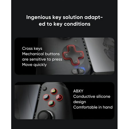 RedMagic Shadow Blade Controller 2nd Generation Black Type-C/3.5mm Interface Hall Rocker REDMAGIC Mobile Smartphone Accessory