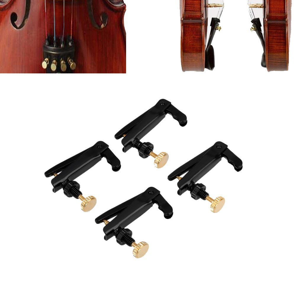 Violin Fine Tuners precision made size 4/4 Single piece Golden electroplated 