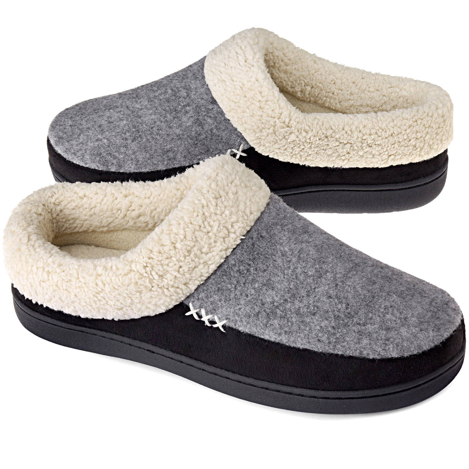 men's plush house slippers