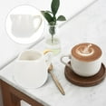 thumbnail image 4 of OFFIGAM White Ceramic Container with Handle, 1Pc Sauce and Beverage Pitcher for Kitchen and Dining Use, 4 of 11