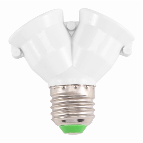 E27 1 to 2 LED Light Lamp Bulb Adapter Converter Split Splitter Base Socket