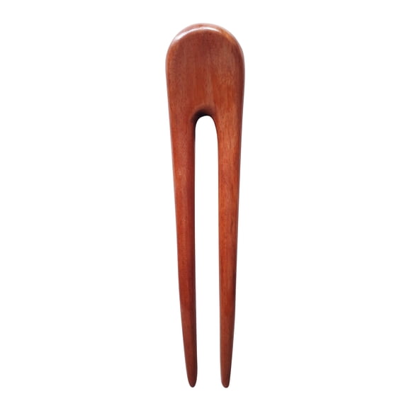 Marycrafts Horquilla para el pelo sencilla de madera, horquilla para el pelo, horquilla, accesorio para el cabello, juguete para el cabello hecho a mano (1 ud.)