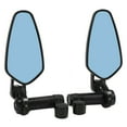 thumbnail image 5 of Espejo retrovisor de motocicleta Asistente de marcha atrás Vidrio azul 360 grados giratorio Universal para soporte de 8 mm / 10 mm Negro, 5 of 5