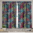 thumbnail image 2 of Ambesonne Garden Valance & Curtain, Colorful Spring Blooms Herbs, 55"x36", Multicolor, 2 of 6