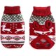 thumbnail image 4 of Suéter cálido para perros, ropa para perros y gatos, suéter navideño para mascotas, suéter suave y grueso para mascotas, jersey de cuello alto de punto para gatos y perros en clima frío, rojo, 4 of 5