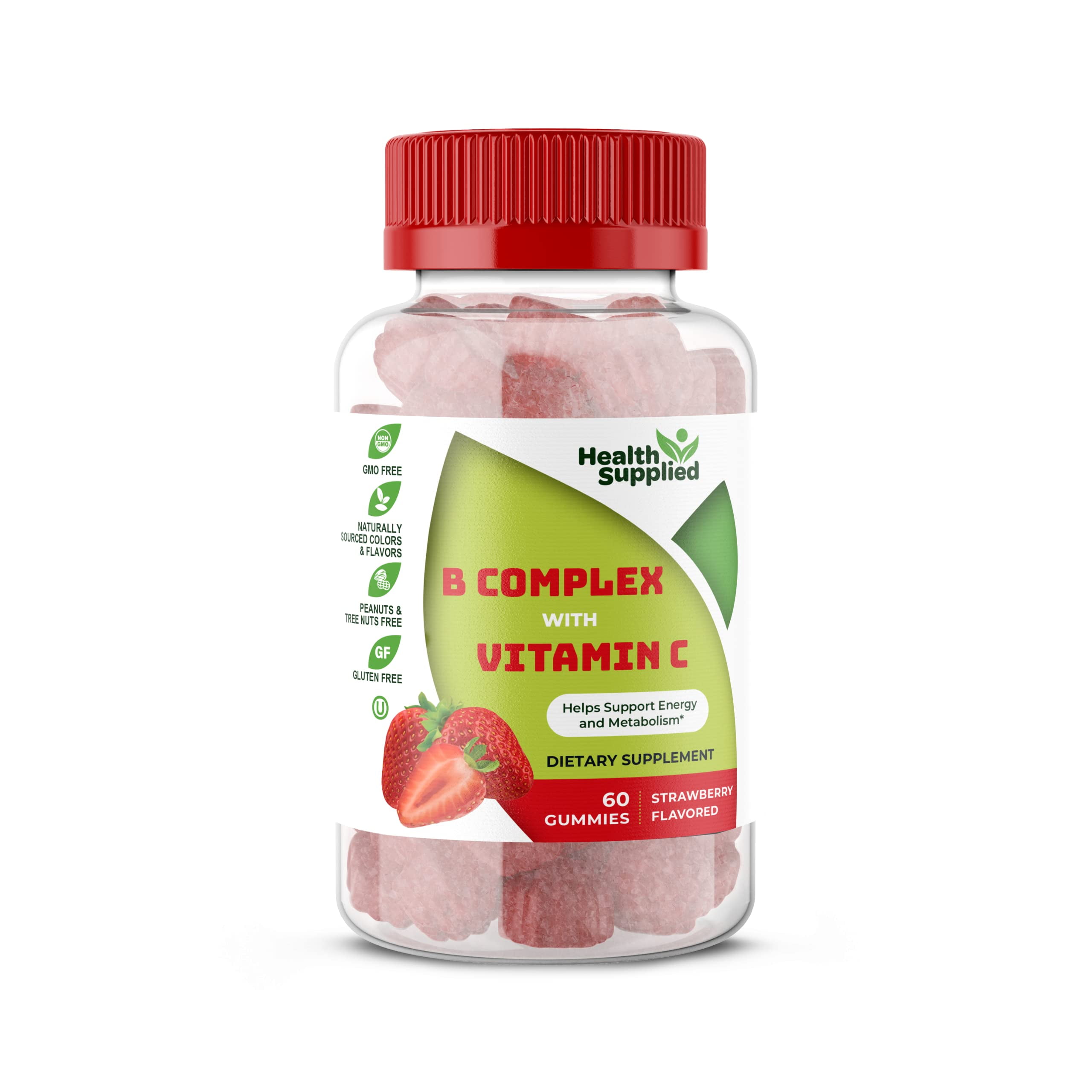 Vitamin B Complex with Vitamin C Gummies Vitamin B6, Vitamin B12