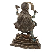 VERONESE Kali Standing on Shivas Chest Statue Sculpture - Hindu Goddess of Time and Death Figurine