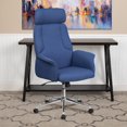 thumbnail image 4 of High Back Black Fabric Executive Swivel Chair with Chrome Base and Fully Upholstered Arms, 4 of 7