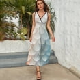 thumbnail image 4 of Mermaid Fish Scales Art Sleeveless Dress Women's Summer Suit Dresses for Women 2025 Luxury Party Dress, 4 of 6