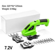 2-in-1 Electric Cordless Hedge Plants Trimmer Handheld Grass Shear Shrub Cutter