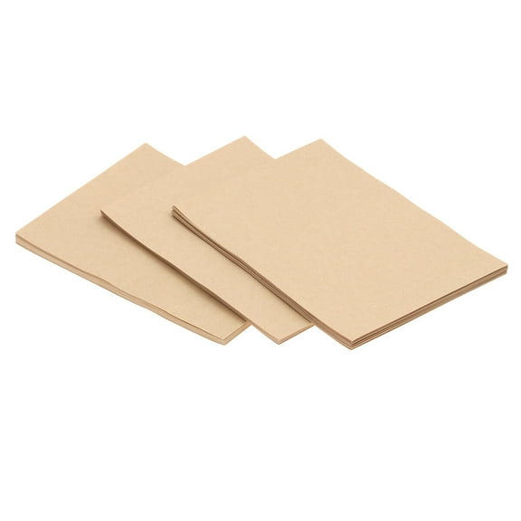 KONTONTY  100 Sheets Vintage Kraft Paper Stationery Letter Stationary A5 Envelopes Beige