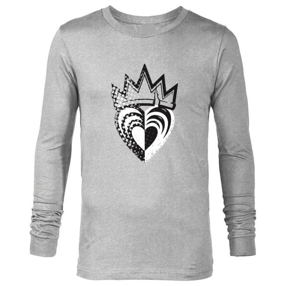 Disney Descendants 3 Evie Heart Crown - Long Sleeve T-Shirt for Men -Customized-Athletic Heather