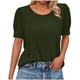 thumbnail image 2 of Ounisa Womens 2025 Summer Sweater Top Short Sleeve Blouses Dressy Casual Shirts Business Tops Cute Vacation Tunic, 2 of 7