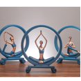 thumbnail image 5 of Figura decorativa de chica de Yoga, estatua de mujer recortada, anillo de resina de belleza para mesa de porche, 1 pieza, 5 of 5