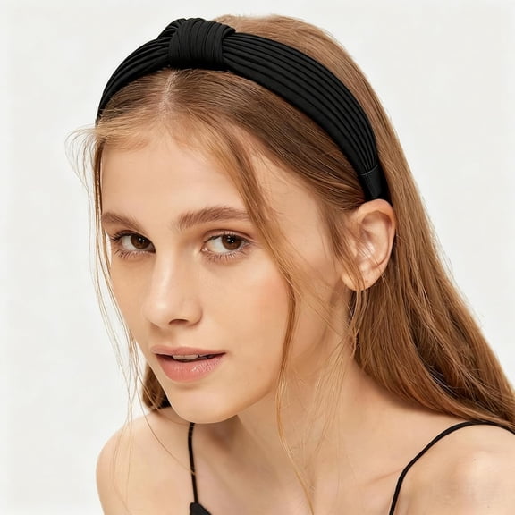 Headbands Knotted Ruffled Pearl Styles Wide Thin Non Slip Hair Bands for Thick Thin Hair Fashion Hair Accessories for Daily Wear