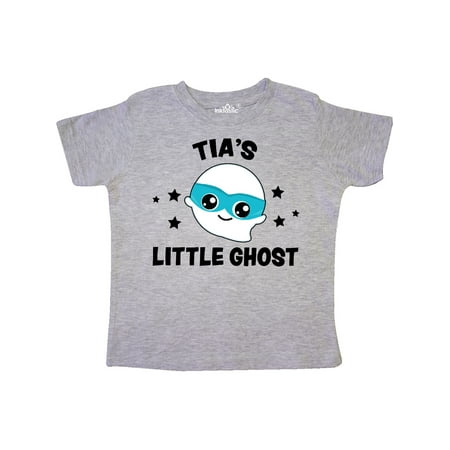 

Inktastic Cute Tia s Little Ghost with Stars Gift Toddler Boy or Toddler Girl T-Shirt