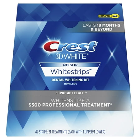 Crest 3D White Whitestrips Supreme FlexFit Teeth Whitening Kit, 21