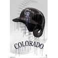 thumbnail image 2 of MLB Colorado Rockies - Drip Helmet 22 Canvas Wall Poster, 14.725" x 22.375", 2 of 4
