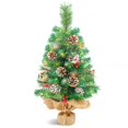 thumbnail image 1 of Árbol de Navidad Uten Mini de 60 cm con cono de pino rojo y nuez de 2 pies, 1 of 8