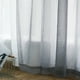 thumbnail image 3 of Cortinas transparentes Sala de estar Bolsillo de varilla Paneles de cortina de ventana Dormitorio Co Tomshoo  Gris, 3 of 7